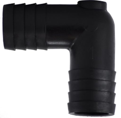 33396B | 3/4 BLACK POLY HB UNION ELBOW | Midland Metal Mfg.