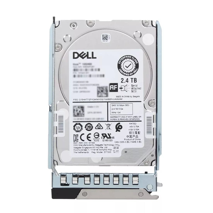 Dell 7V9J6 2.4TB SED 10K SAS-12Gbps 512e 256MB 2.5" Hot-Plug HDD with Tray | USED