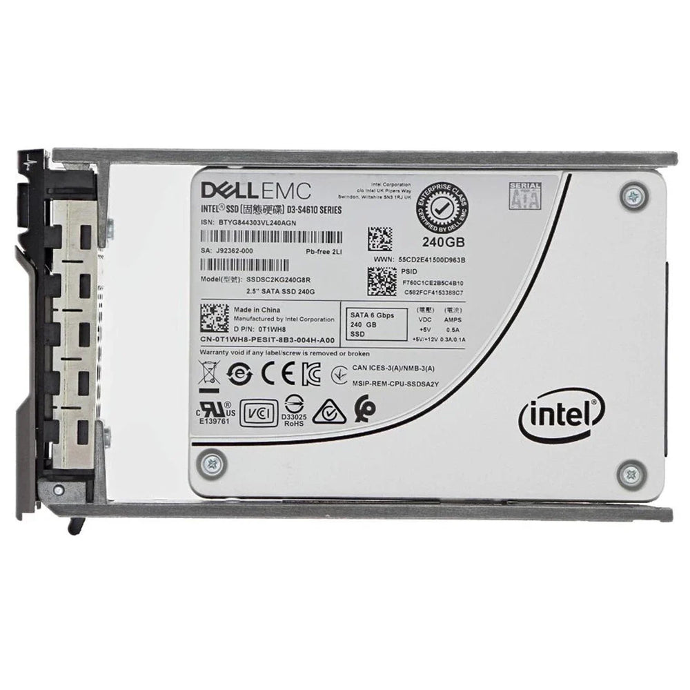 Dell T1WH8 240GB SATA-6Gbps Mixed Use TLC 2.5" SSD | USED