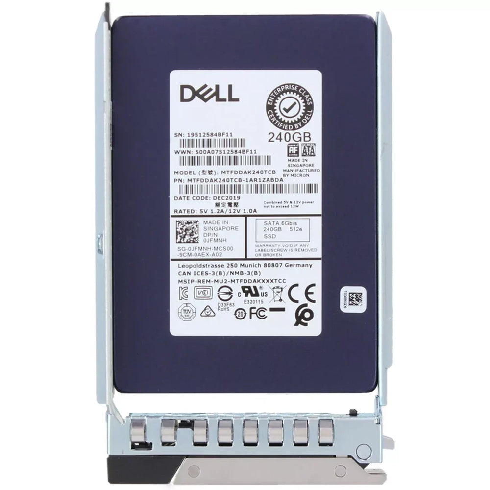 Dell JFMNH 240GB SATA-6Gbps Mixed-Use TLC 2.5" Enterprise SSD | USED