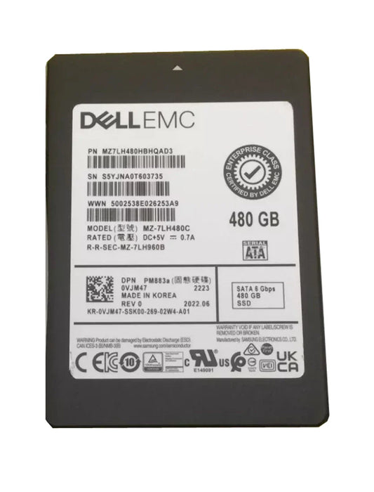 Samsung MZ7LH480HBHQAD3 480GB 2.5inch Sata 6Gbps Internal Ssd | USED