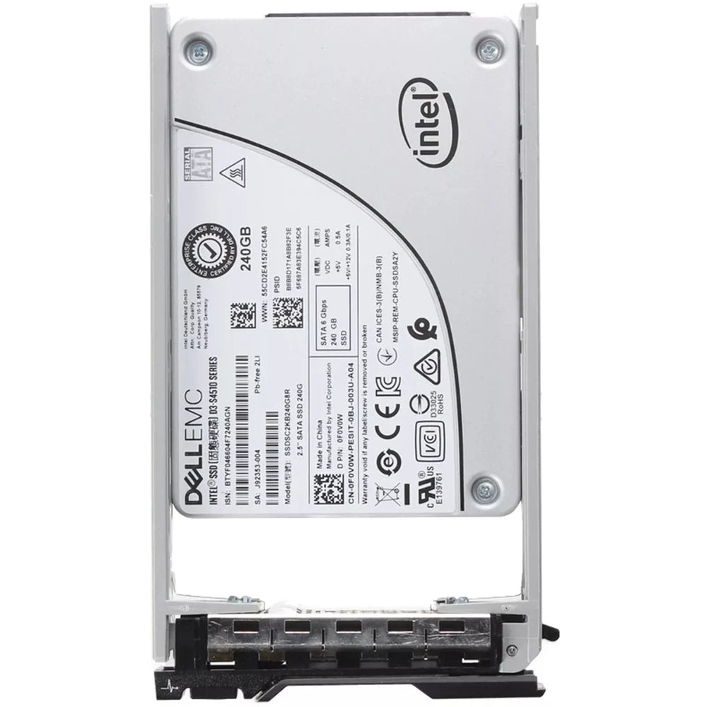 Dell F0V0W 240GB SATA-6Gbps Read-Intensive TLC 2.5" SSD | USED