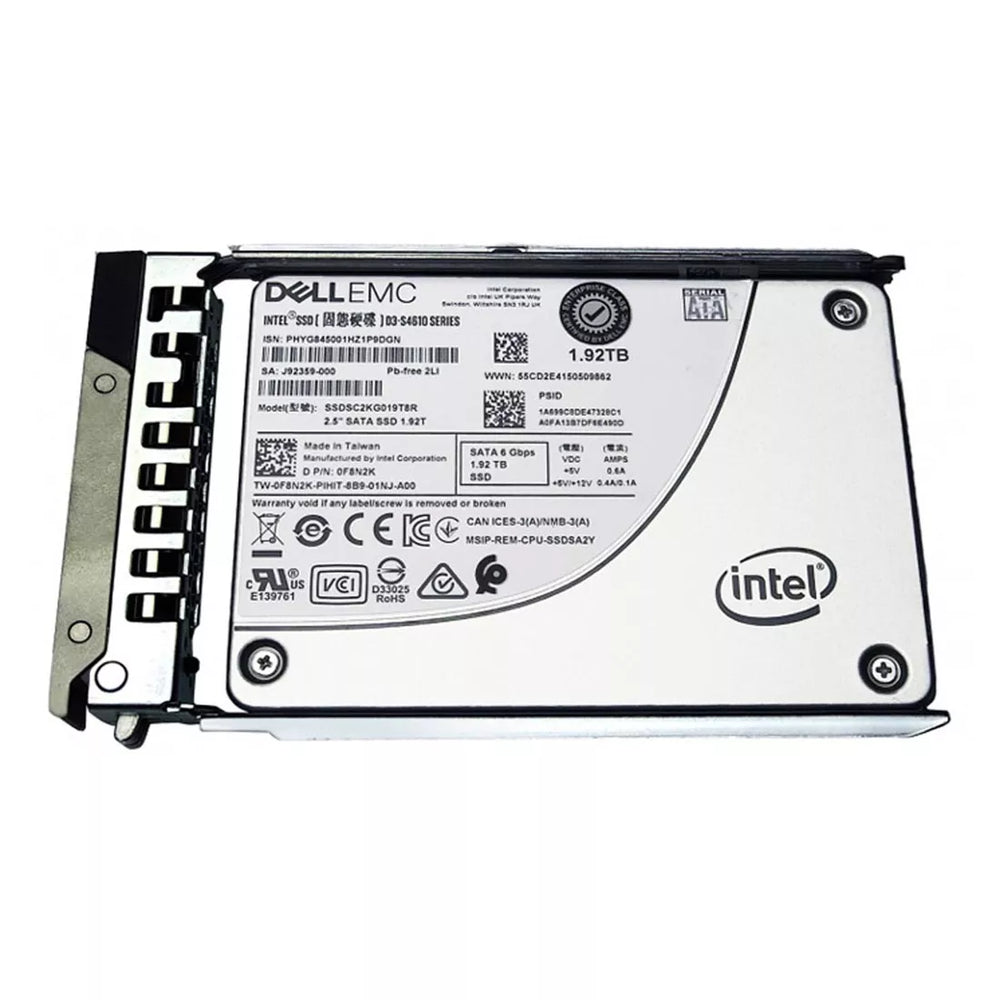 Dell F8N2K 1.92TB Mixed Use SATA-6Gbps 2.5-Inch Hot-Plug SSD Ref | USED