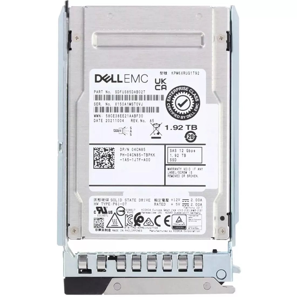 Dell 4CN85 1.92TB SAS-12Gbps Read Intensive 1DWPD 2.5Inch SSD New | USED