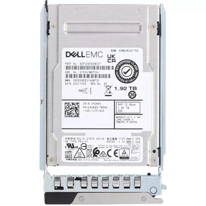 Dell 4CN85 1.92TB SAS-12Gbps Read Intensive 1DWPD 2.5Inch SSD New | USED