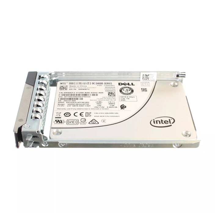 Dell MWKF2 1.92TB SATA 6Gbps Mixed Use 3DWPD 2.5-Inch Hot Plug SSD Ref | USED