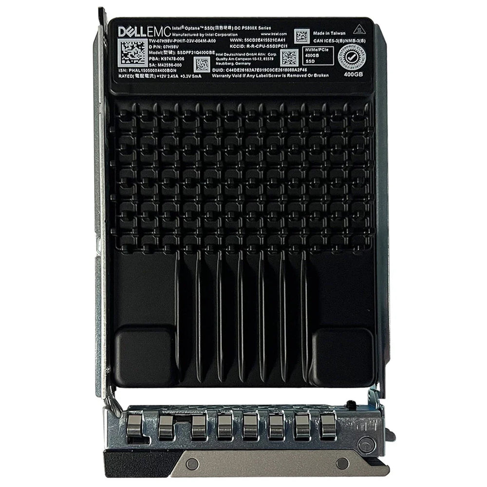 Dell 7H98V DC P5800X Series 400GB NVMe PCIe 4.0 U.2 SSD Solid State Drive | USED