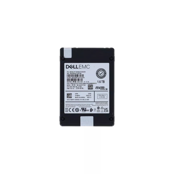 Dell 186PV 1.6TB PCIe Gen4 x4 NVMe U.2 MU SSD | USED
