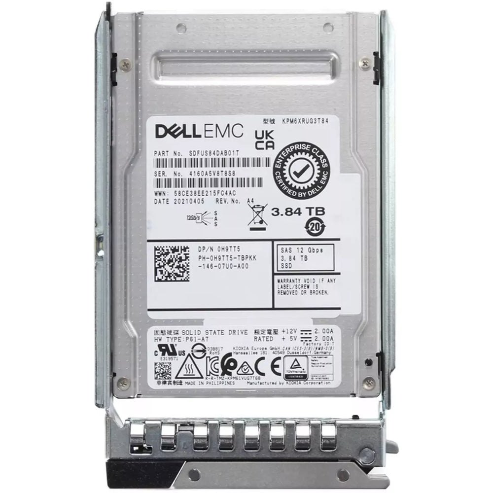 Dell H9TT5 3.84Tb SAS 12Gbps RI Tlc 2.5in SSD | USED