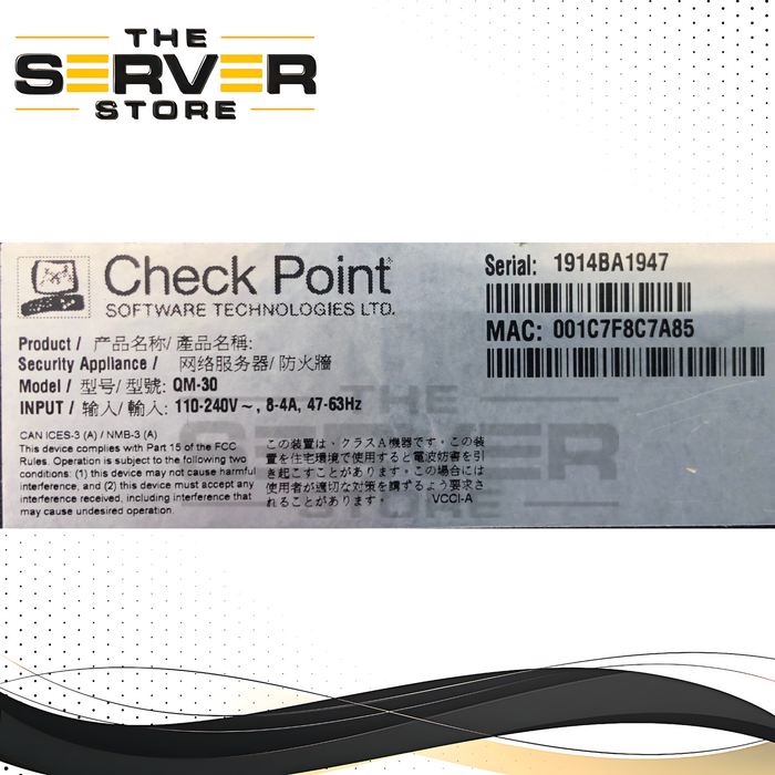 (AS IS) Check Point Quantum 6800 Next Generation Firewall (NGFW) Appliance Security Gateway. P/N: QM-30.