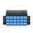 FHD MTP®-LC Cassette, OS2 Single Mode, Type A or AF, 36 Fibers, 3 x MTP®-12 (Male) to 18 x Shuttered LC Duplex (Blue), 0.35dB max