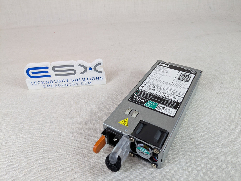 Dell PJMDN 750W EPP 80 Plus Platinum Power Supply R630 R730 R640 R740 R740XD