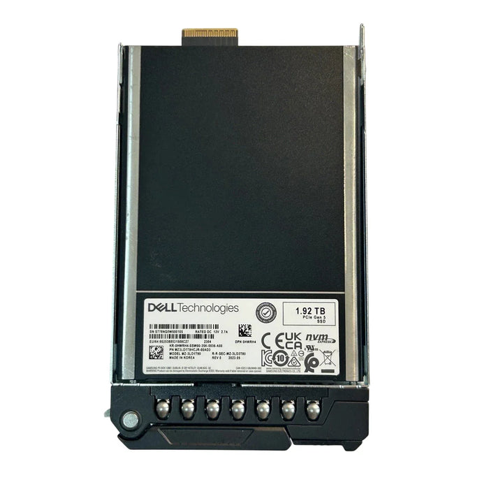 Dell HWRH4 1.92TB PCIe Gen5.0 NVMe 2.5Inch EDSSF E3.S Read Intensive SSD | USED
