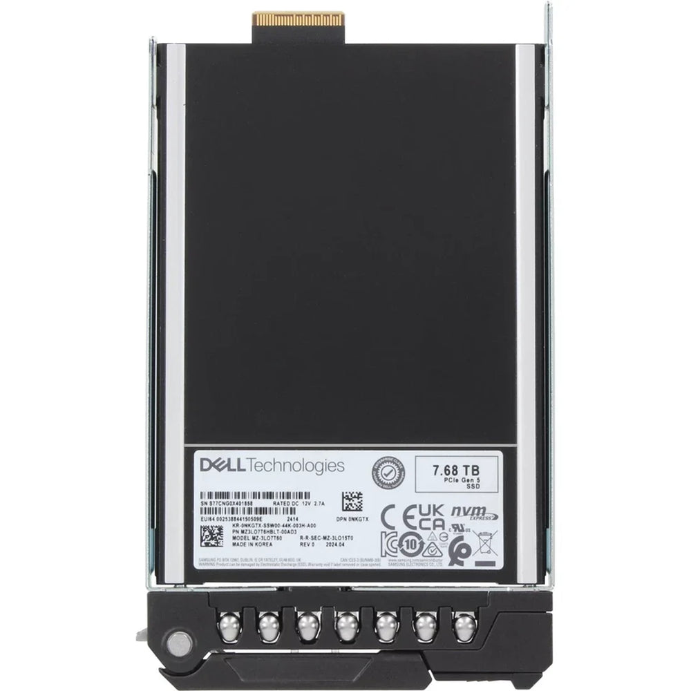 Dell NKGTX 7.68TB PCIe Gen5 NVMe Read Intensive TLC E3.S SSD | USED
