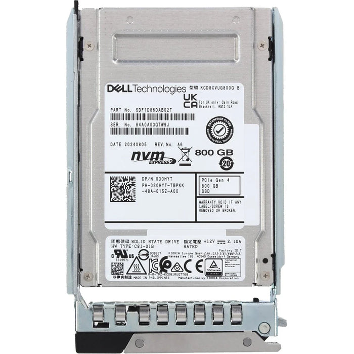 Dell 30HYT 800GB PCIe Gen4 NVMe Mixed Use TLC 2.5in Solid State Drive | USED