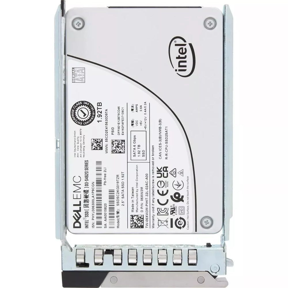 Dell 6XW3M 1.92TB SATA-6Gbps Mixed Use 3DWPD 2.5-Inch Hot-Plug SSD Ref | USED