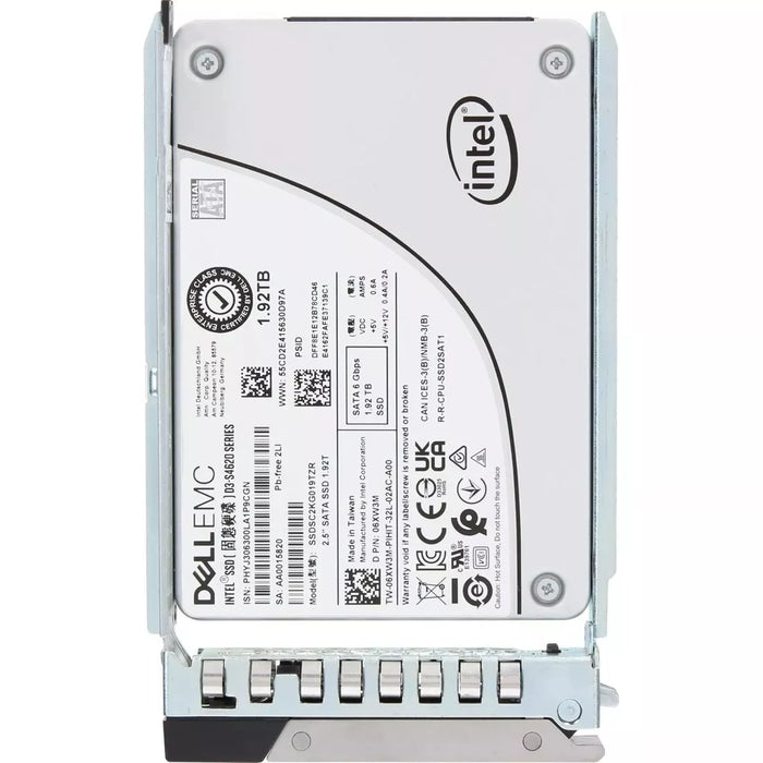 Dell 6XW3M 1.92TB SATA-6Gbps Mixed Use 3DWPD 2.5-Inch Hot-Plug SSD Ref | USED