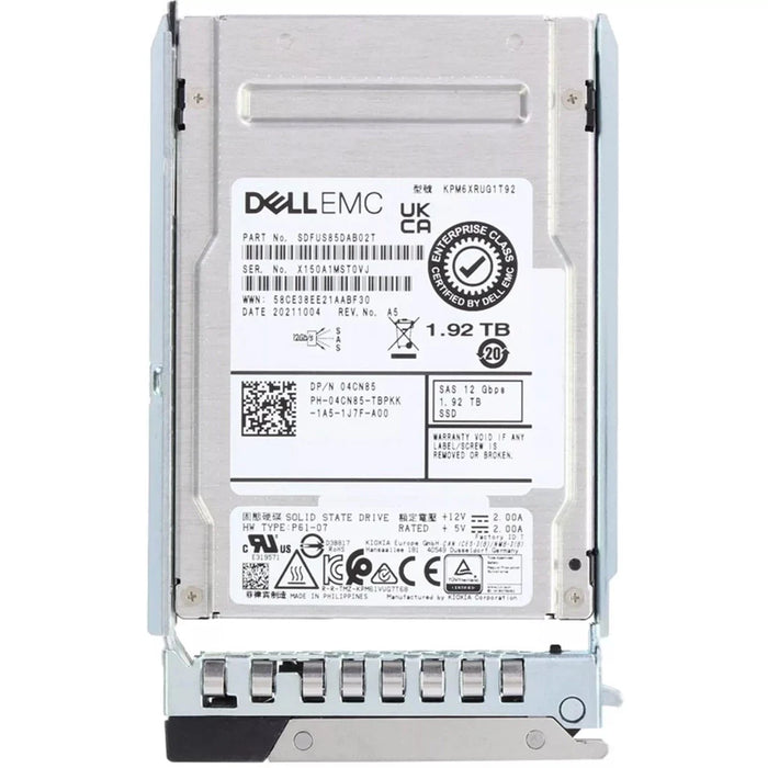 Dell 04CN85 1.92TB SAS 12Gbps Read Intensive 1DWPD 2.5Inch SSD New | USED