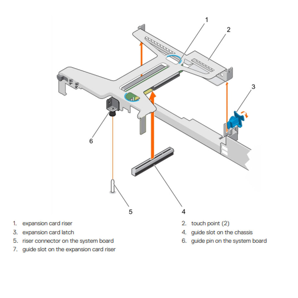 3G69K — Butterfly FH+LP Riser Kit | Dell PowerEdge R430