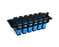 FHD Fiber Adapter Panel, 12 Fibers OS2 Single Mode, 12x SC UPC Duplex (Blue) Adapter, Ceramic Sleeve