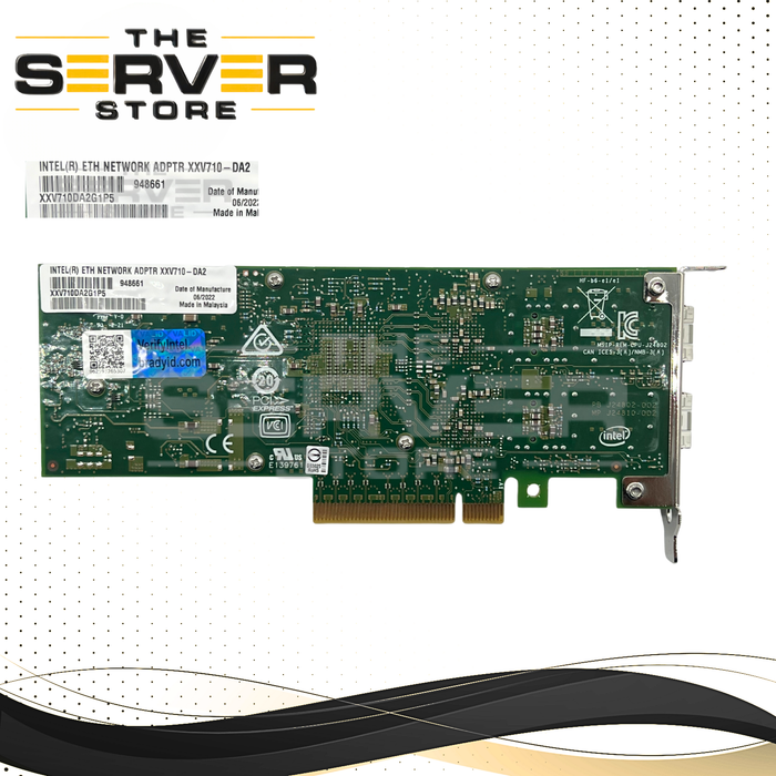 Intel XXV710-DA2 Dual Port 25GbE SFP28 PCIe 3.0 x8 Network Card XXV710DA2G1P5