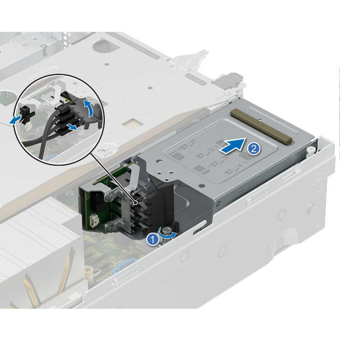 4 EDSFF E3.S Rear Drive Cage | Dell PowerEdge R760XD2