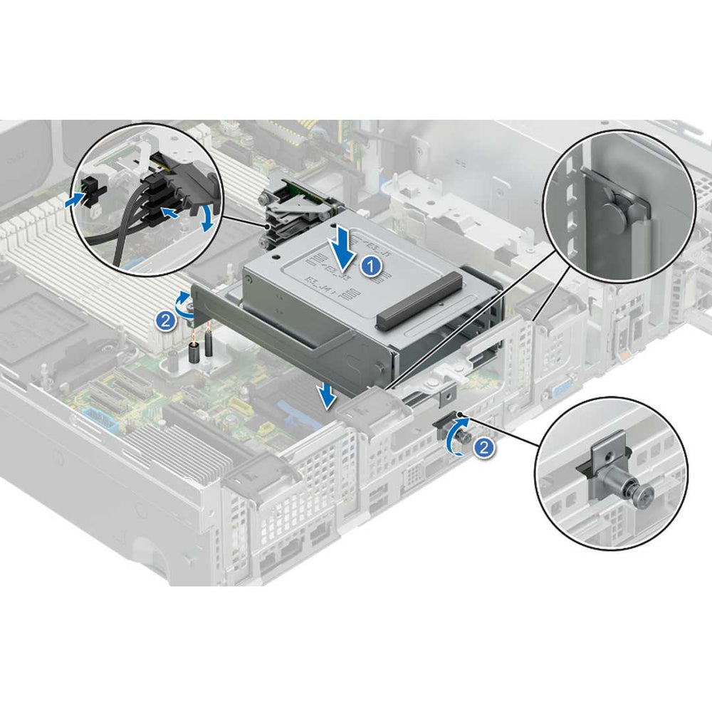 4 EDSFF E3.S Rear Drive Cage | Dell PowerEdge R760XD2