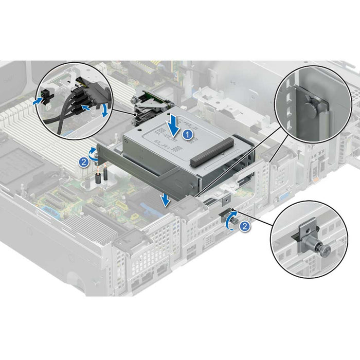4 EDSFF E3.S Rear Drive Cage | Dell PowerEdge R760XD2