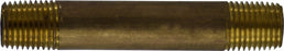 40020 | 1/4 X CLOSE RED BRASS NIPPLE | Midland Metal Mfg.