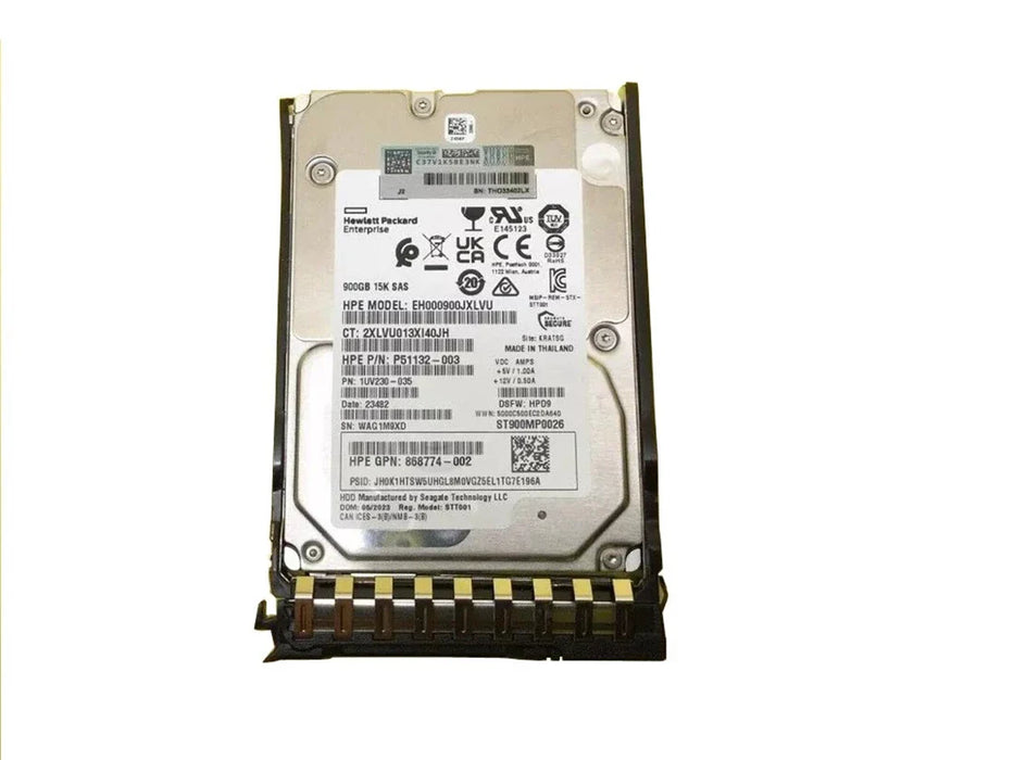 HPE P40751-001 Mission Critical Hard Drive 900 GB SAS 12Gb/s New F/s | USED