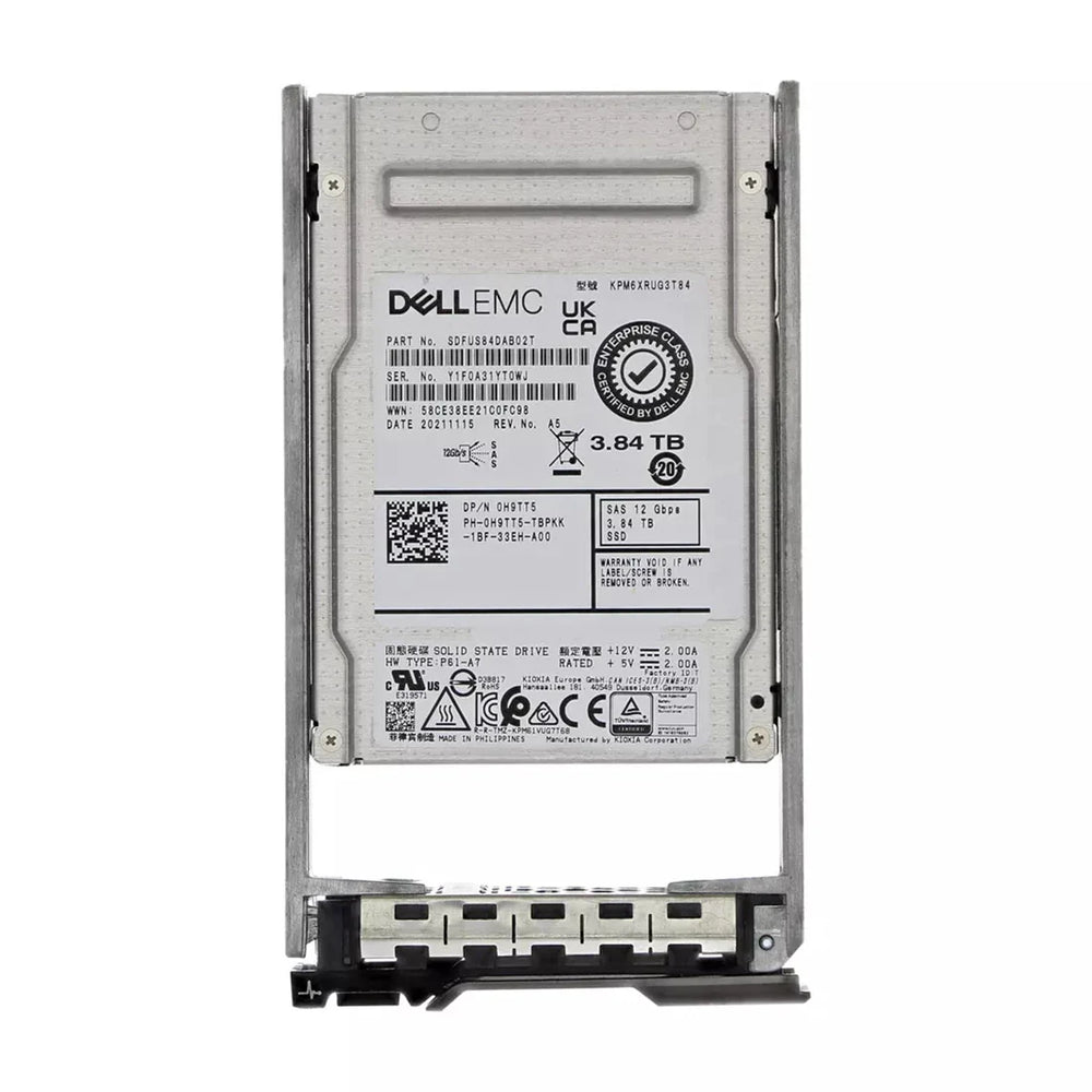 Dell H9TT5 3.84Tb SAS-12Gbps Read-Intensive Tlc 2.5-Inch SSD | BRAND NEW