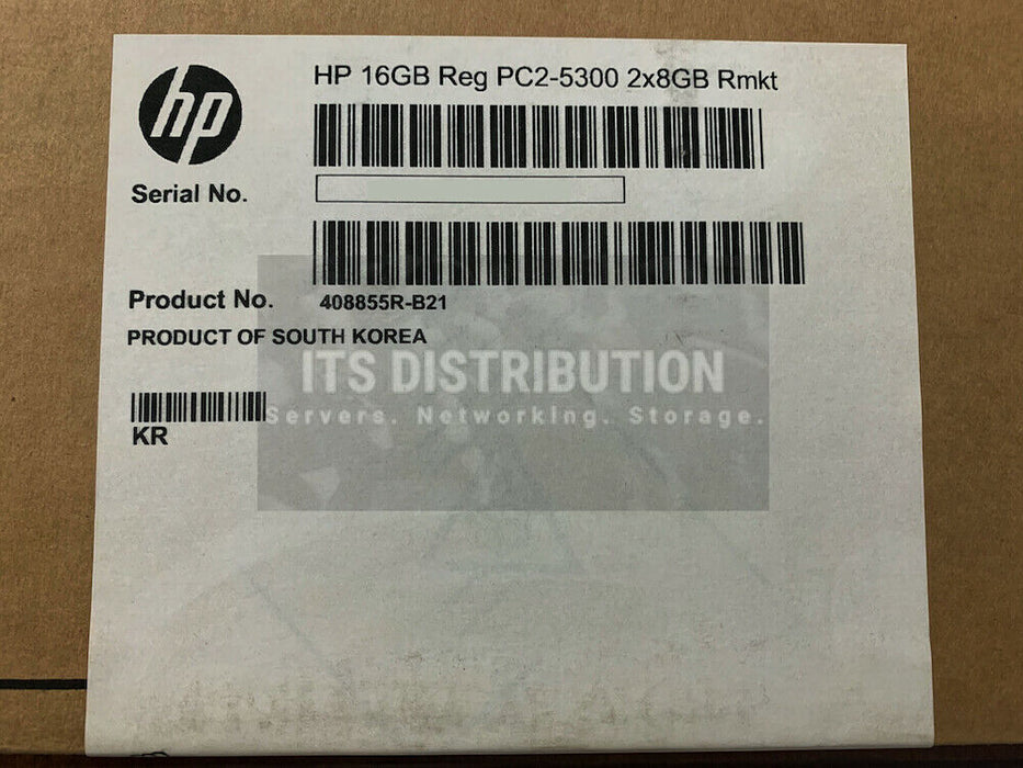 408855-B21 I GENUINE Renew Sealed HP 16GB DDR2 SDRAM Memory Module (2x8)