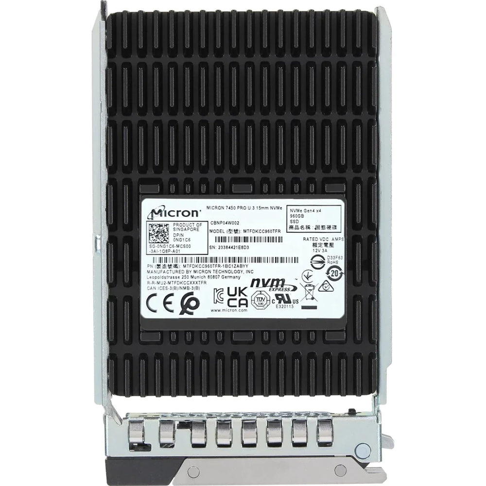 Dell NG1C6 960GB NVMe RI 2.5" U.3 PCIe Gen4 SSD | BRAND NEW