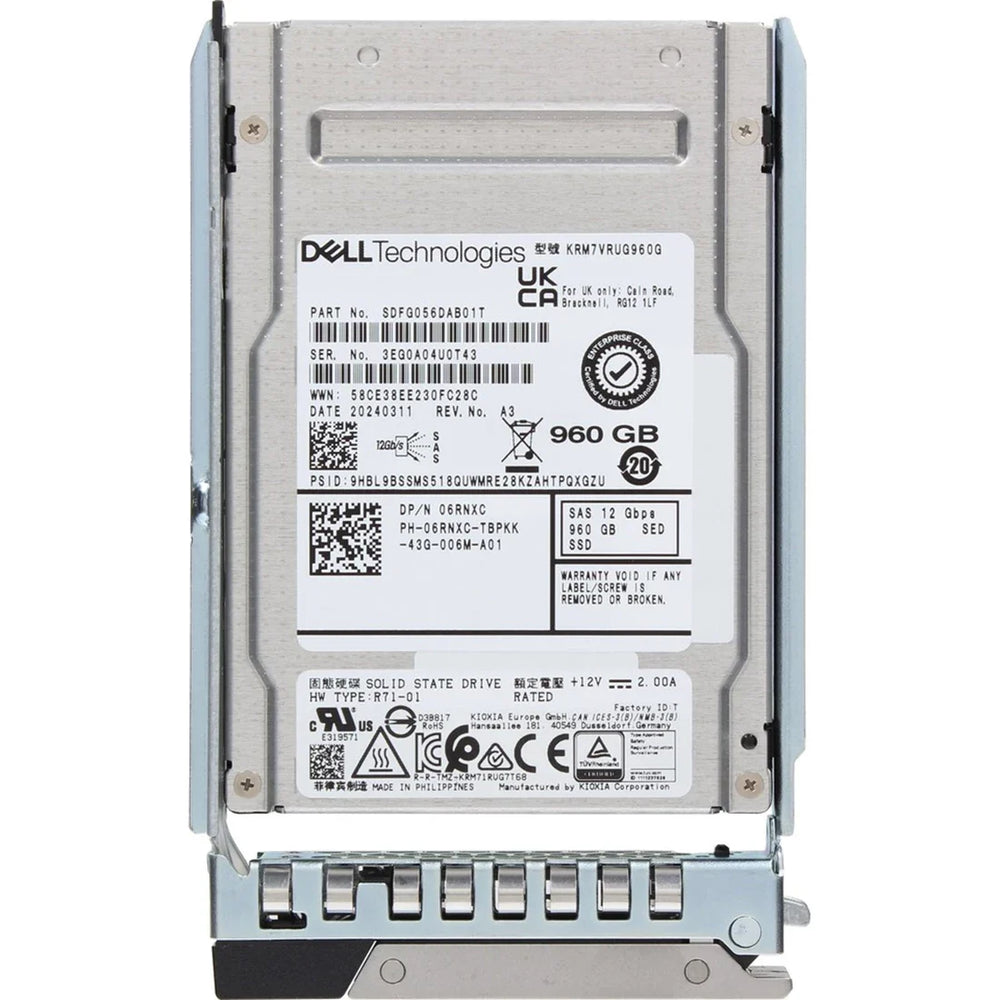 Dell 6RNXC 960GB SED SAS RI 12Gbps 2.5in Hot-plug Drive | USED