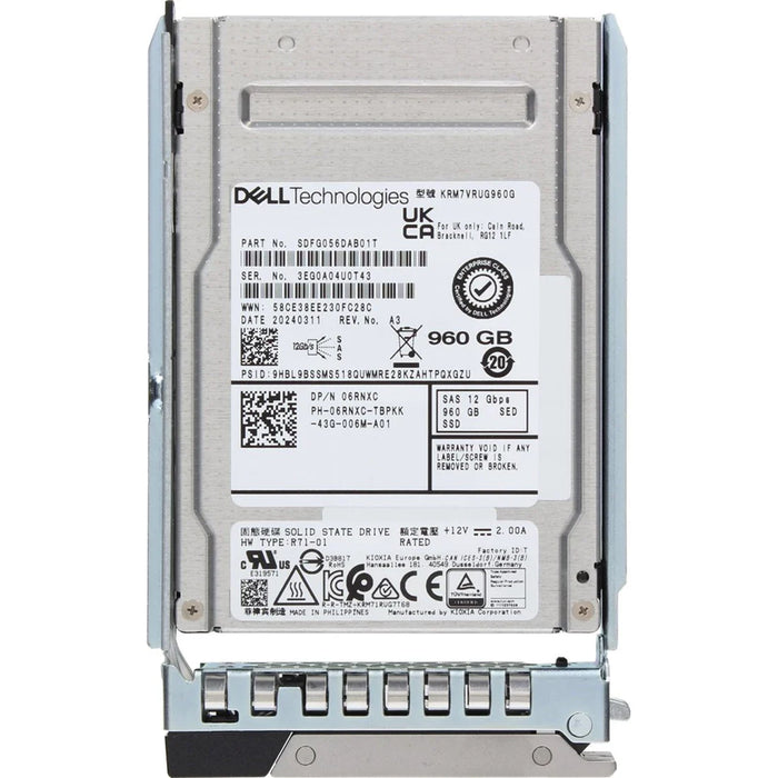 Dell 6RNXC 960GB SED SAS RI 12Gbps 2.5in Hot-plug Drive | USED