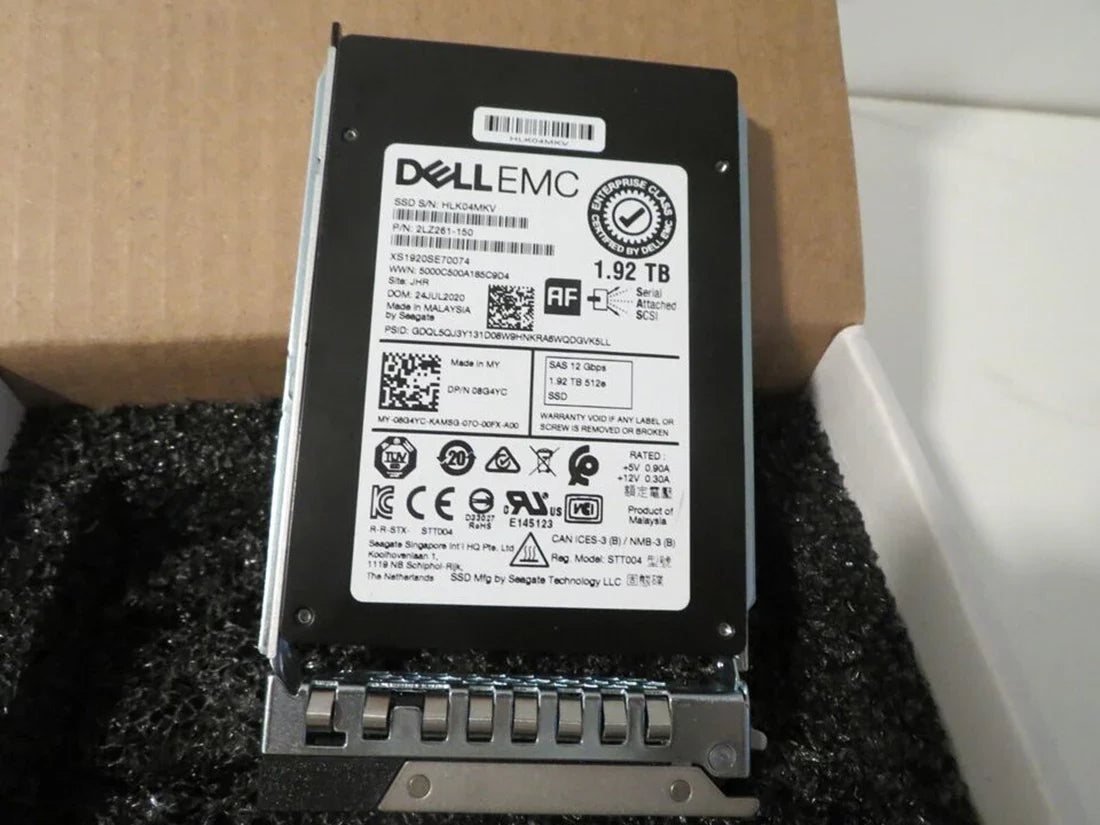 Dell 8G4YC 1.92TB SSD SAS RI 12Gbps Hot-Plug Drive with Tray | USED