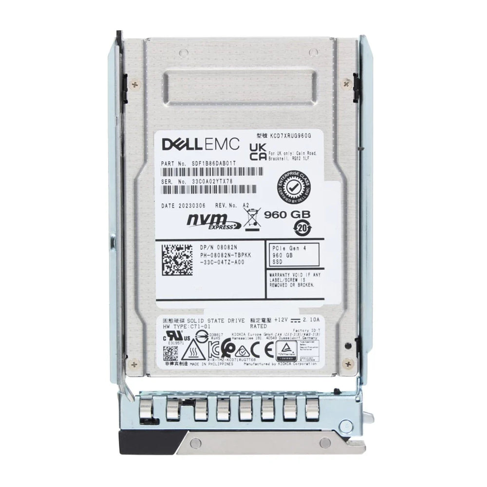 Dell 8082N 960GB PCIe Gen4 NVMe Read Intensive 2.5" U.2 SSD | NEW