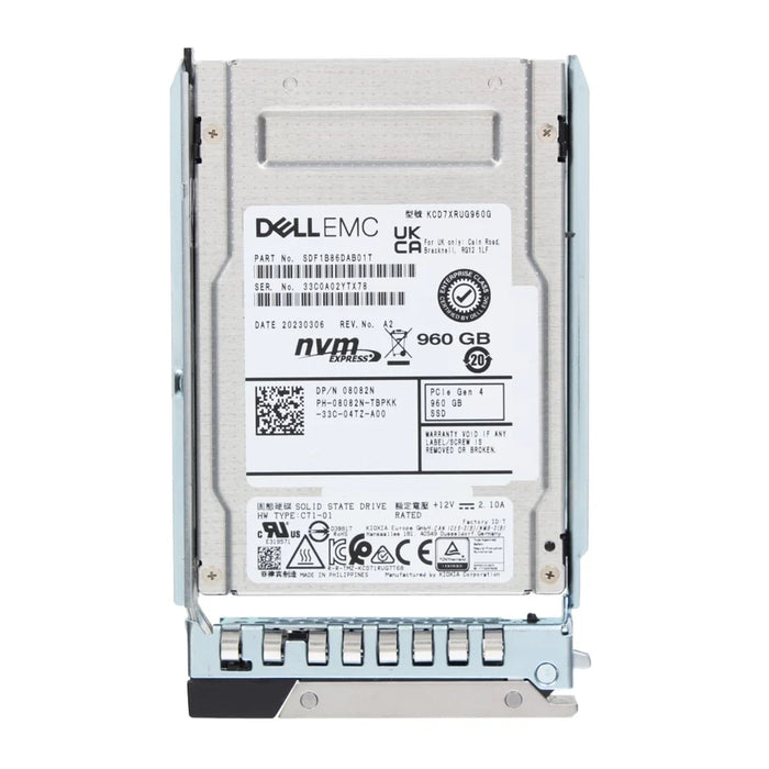 Dell 8082N 960GB PCIe Gen4 NVMe Read Intensive 2.5" U.2 SSD | NEW