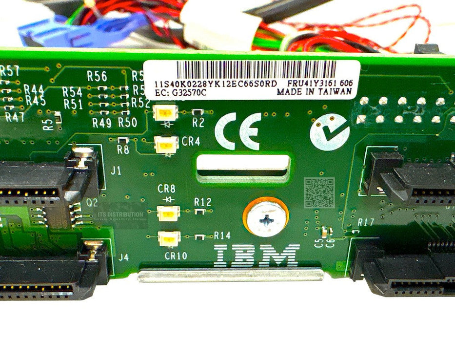 41Y3161 I IBM xSeries X366 X3950 SAS 6 Slot Hard Drive Backplane Board 40K0228