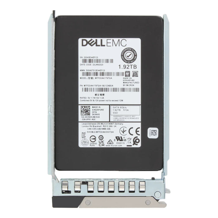 Dell KXNX5 1.92TB SATA-6Gbps Read Intensive 1DWPD 2.5-Inch Hot Plug SSD | USED