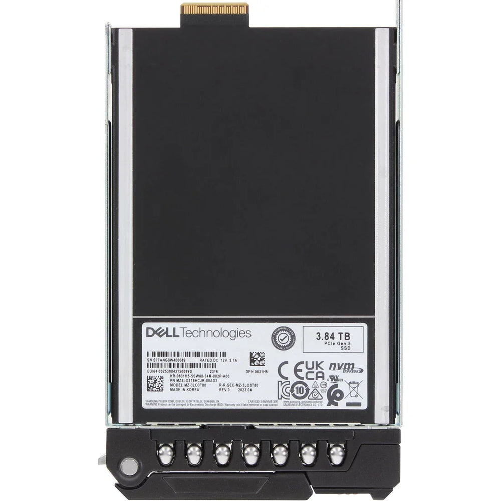 Dell 831H5 3.84TB PCIe Gen5 E3.S NVMe Read Intensive Solid State Drive | USED