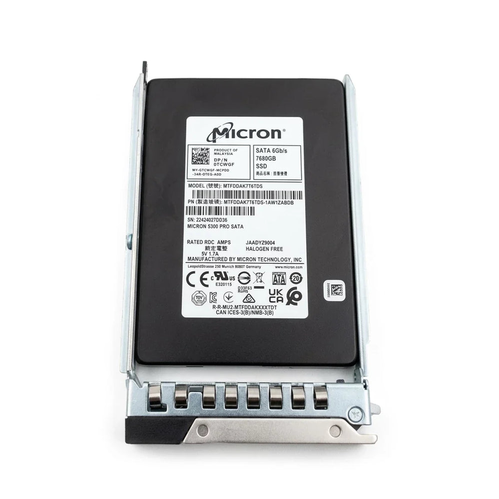 Dell TCWGF 7.68TB SATA 6Gbps 2.5" Read Intensive TLC SSD | BRAND NEW