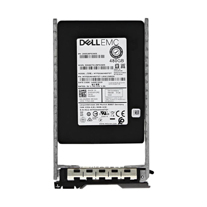 Dell 02M3C 480GB SATA-6Gbps Mixed Use 3 DWPD 2.5 Inch Hot Plug SSD 13G kit New | USED