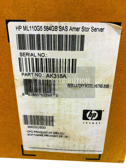 445607-B21 I New CTO HP ProLiant ML110 G5 Barebone System AK316A