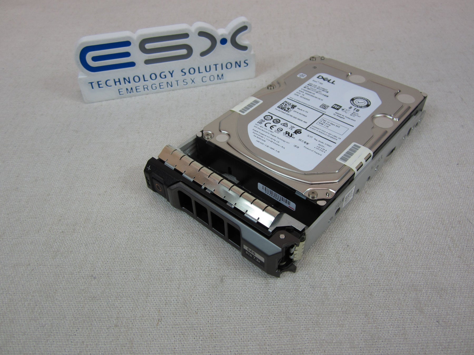 Dell V7RN3 8TB 7.2k 12Gb/s 3.5" SAS SED Hard Drive ST8000NM0135 w/ 13G Tray