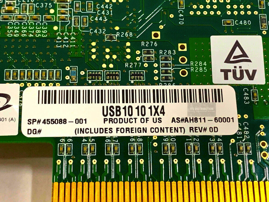 455088-001 I HP StorageWorks 4GB Quad Port Fibre PCI-E Adapter QLE2464