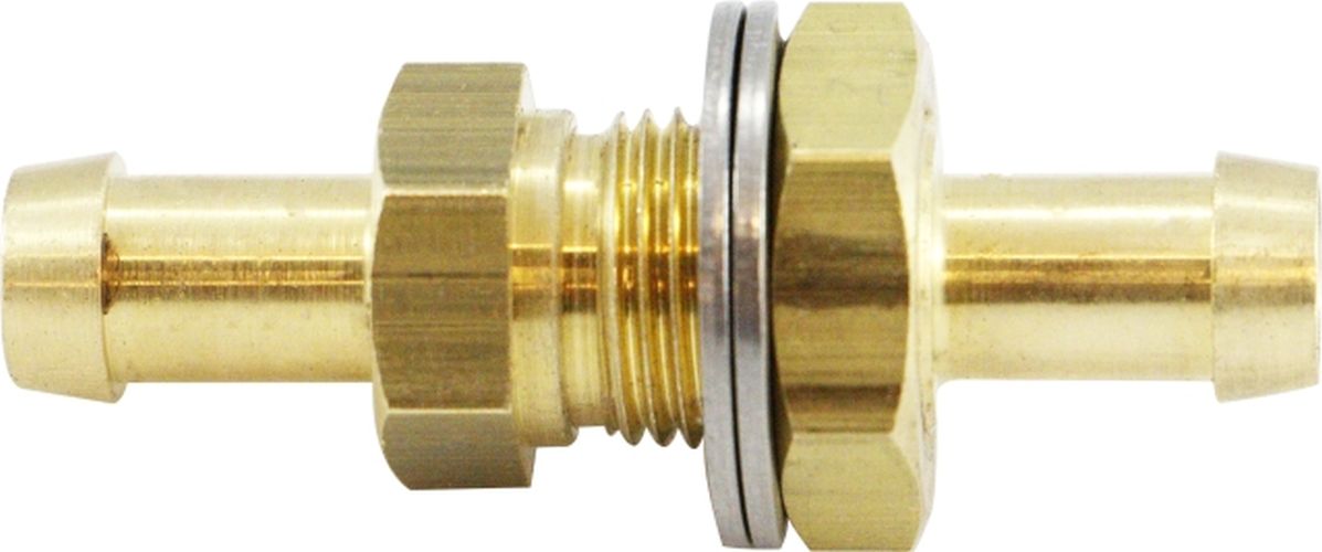46541 | 3/8 HB X HB BULKHEAD FITTING | Midland Metal Mfg.