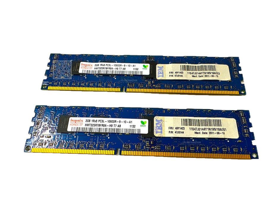 49Y1405 I IBM 1x2GB ECC SDRAM DIMM PC3L-10600 Registered Memory Module 49Y1423