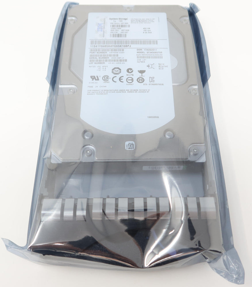 IBM 49Y1936 450GB SAS 15K RPM LFF Hard Drive 449Y1900 49Y1927