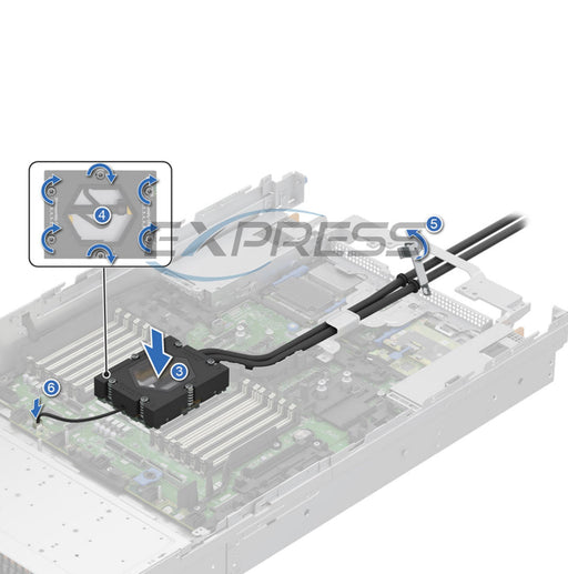 4JWWY - Direct Liquid Cooling (DLC) Heatsink | Refurbished Dell PowerEdge R7715